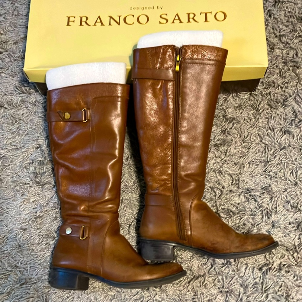 Franco Sarto Leather Riding Boots